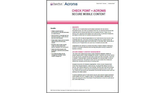 WP_acronis y Check Point seguridad contenido móvil