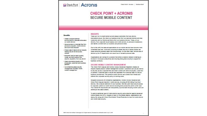 WP_acronis y Check Point seguridad contenido móvil