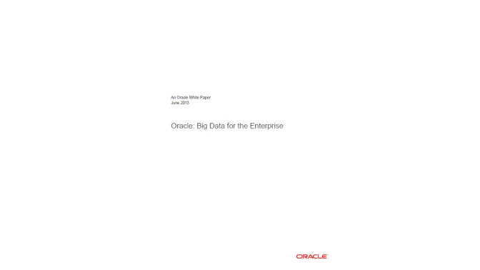 Captura WP Oracle Big Data for the enterprise