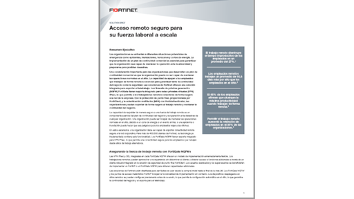 Fortinet Acceso remoto seguro