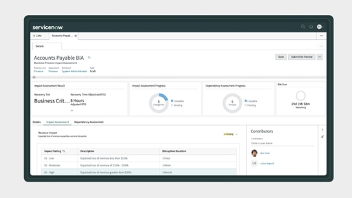 ServiceNow plataforma