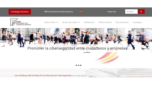 Web Foro Nacional Seguridad