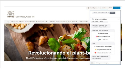 Nestle chatbots