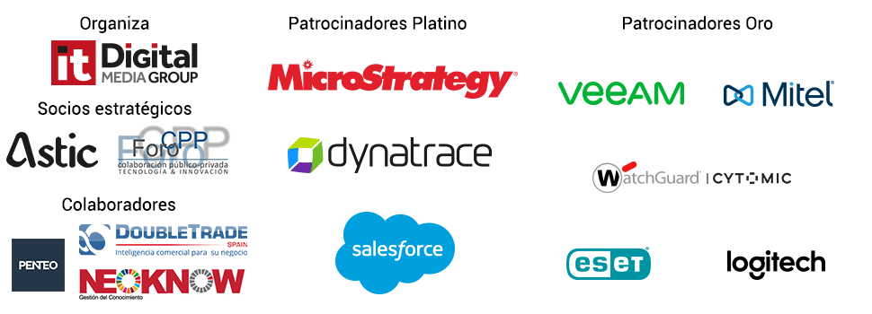 Patrocinadores, socios y colaboradores del Foro AAPP Digital Gobierno Abierto