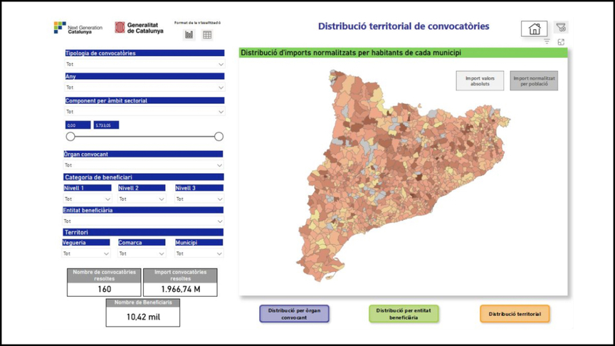 La Generalitat publica el primer mapa interactivo de los fondos Next ...