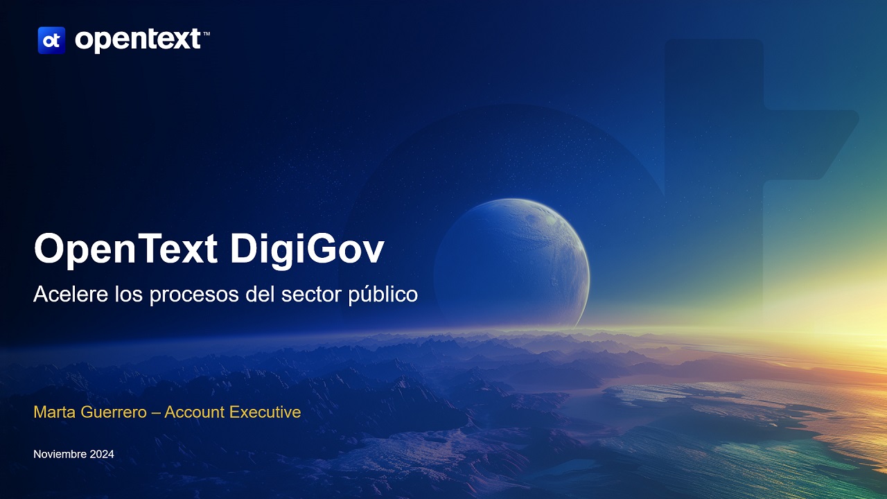 Gobierno digital de la informacion (OpenText)
