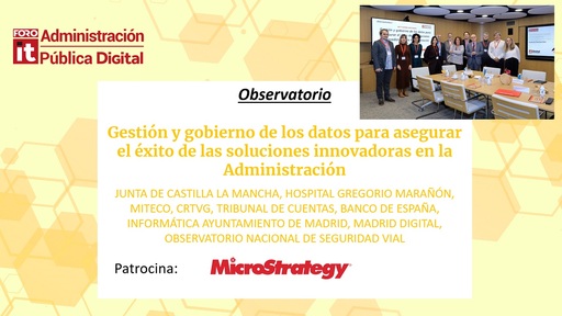 #ForoAAPP - Observatorio Gestión y gobierno de los datos para asegurar el éxito de las soluciones innovadoras en la Administración