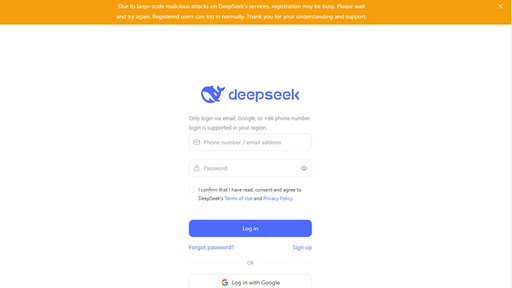 deepseek web ataque