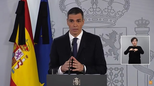 Comparecencia Pedro Sanchez