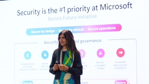 Vasu Jakkal, vicepresidenta Corporativa de Seguridad de Microsoft