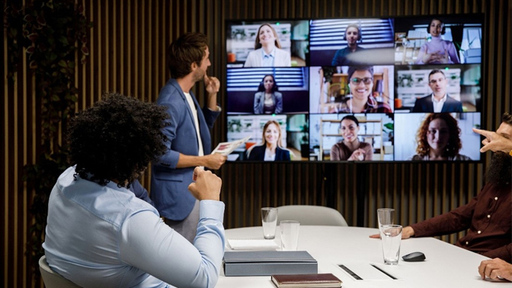 Trabajo hibrido reunion